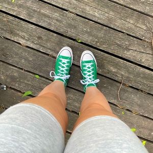 Platform Forest Green Converse